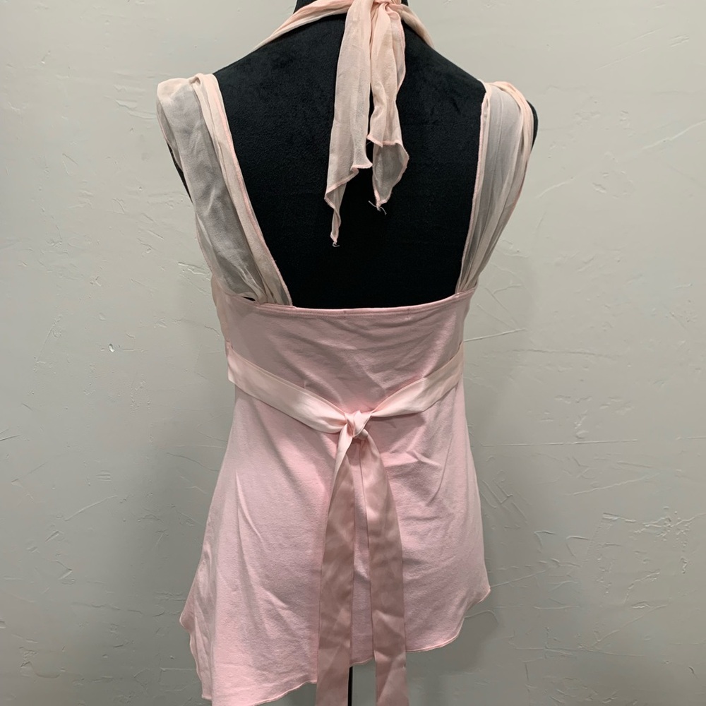 Arden B. Light Pink Halter Babydoll Top - Picture 5 of 7